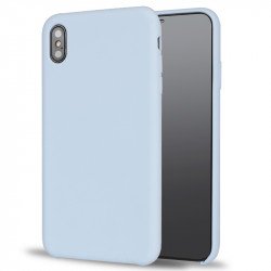 iPhone Xs Max Pro Silicone Hard Case (Sky Blue)